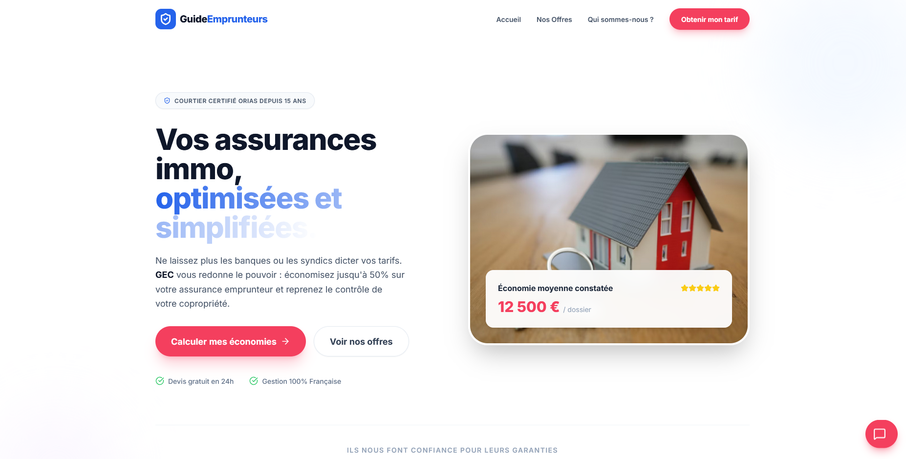 Capture d’écran de Guide des emprunteurs